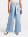 Pantalones de lino de pierna ancha